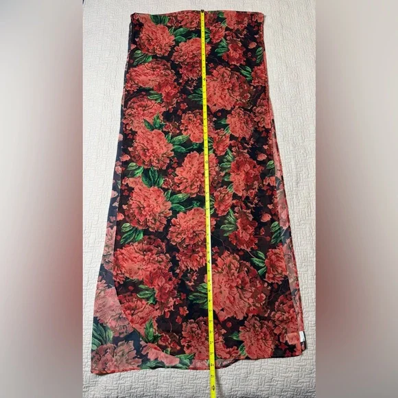 Free Press Floral Print Sheer Duster Kimono One Size - Picture 3 of 5